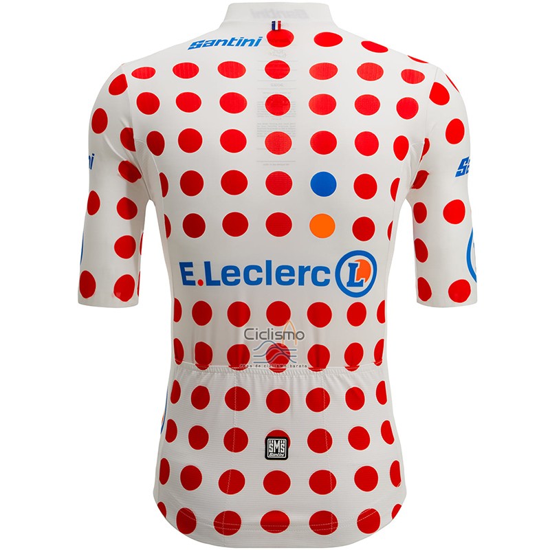 Tour DE Francia Ropa Ciclismo Culotte Corto 2023 Hombre Mangas Cortas Rojo